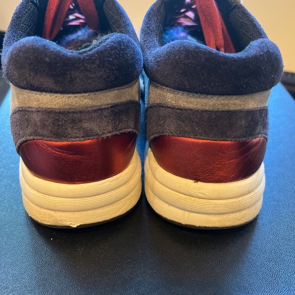 Chanel authentic tweed sneakers navy red grey - Picture 3 of 12